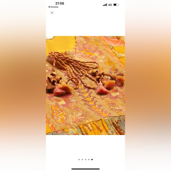 Label ritu kumar maxi dress in mustard colour in size L - Picture 4 of 4